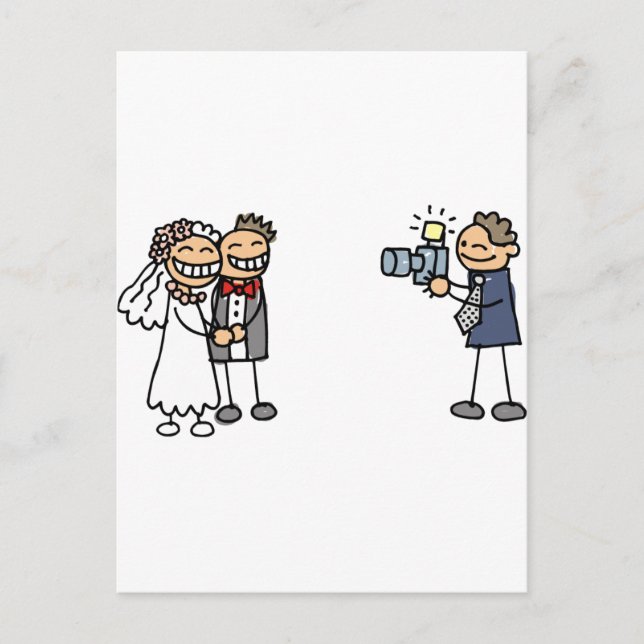 Wedding Photographer Photography Wedding Pictures Postcard (Front)