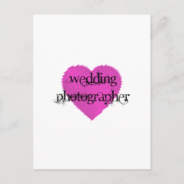 Wedding Photographer Postcard (Front)