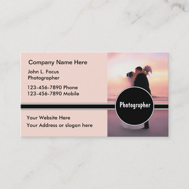 Wedding Photography Business Cards (Front)
