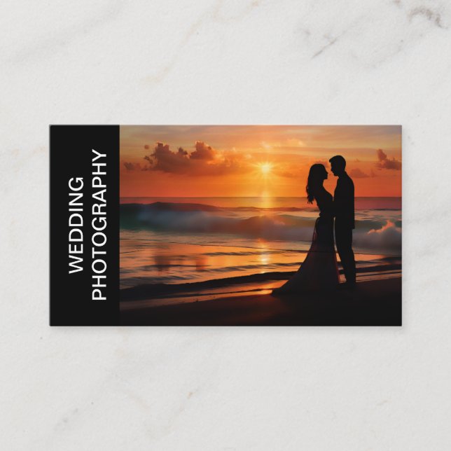 Wedding Photography Services Two Side Businesscard Business Card (Front)