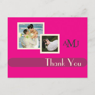 Wedding Photos Thank you postcards, plain Postcard
