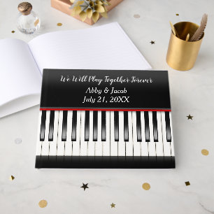 Wedding Piano Keyboard Guest Book