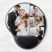 Wedding Picture 4 Photo Collage Gel Mouse Mat (Front)
