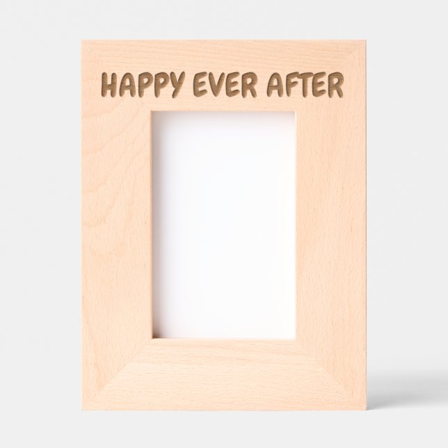 WEDDING PICTURE FRAME HAPPY EVER AFTER (Front)