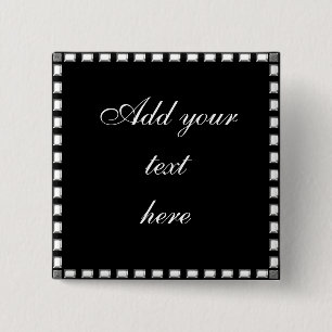 Wedding  Pin Printed Crystal Stone Border