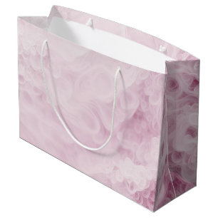 Wedding Pink Abstract Floral Large Gift Bag