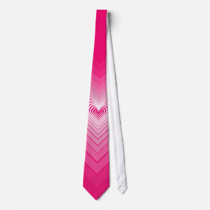 Wedding Pink Neck Tie Hearts - Love