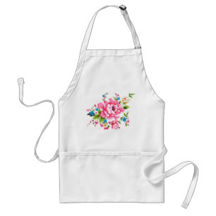 Wedding Pink Peony bunch of flowers Standard Apron