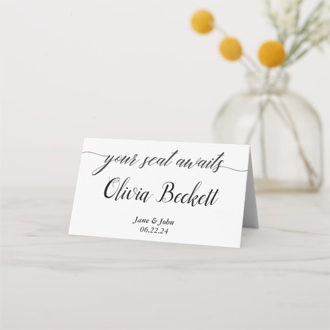 Wedding Place Card (Front)