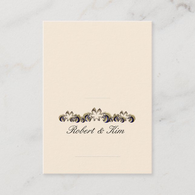 Wedding Place Card 2 1/2 x 3 1/2 - Customised (Front)