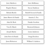 Wedding Place Card Guest Names Table Number  Stick<br><div class="desc">Easy to personalise,  names and table numbers / individual wedding place card table numbers and names.</div>