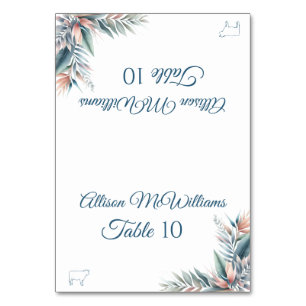 Wedding Place card-Tropical Dream -Meat- Table Number