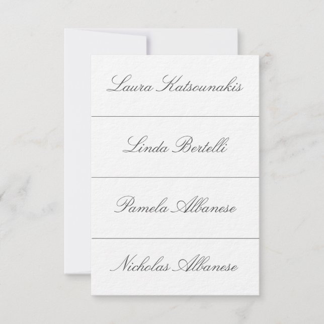 Wedding Place Cards (Front)