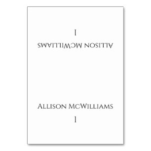 Wedding Place cards-Modern Black and White Table Number