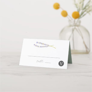 Wedding Place Cards Watercolor Lavender