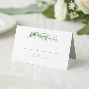 Wedding Place Cards Watercolor Rosemary
