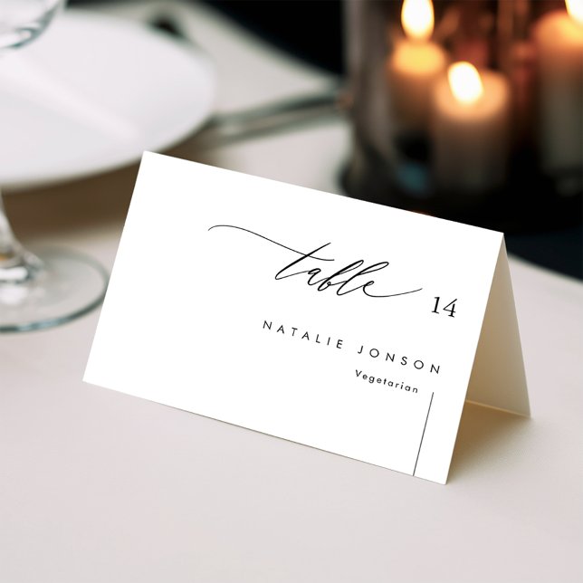 Wedding Place Cards With Meal Choice & Guest Names (Creator Uploaded)