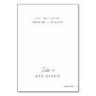 Wedding Place Cards With Meal Choice & Menu Option