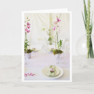 Wedding place setting card