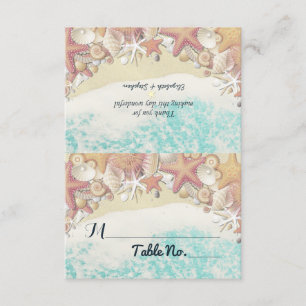 Wedding Place Table Number Summer Beach Starfish