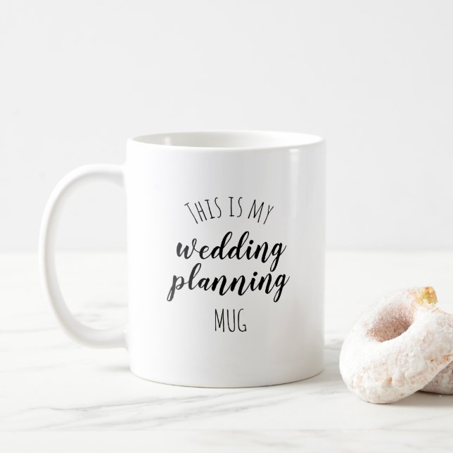 Wedding planing coffee mug (With Donut)