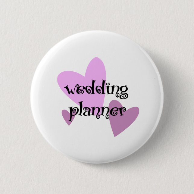 Wedding Planner 6 Cm Round Badge (Front)