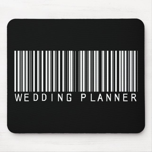 Wedding Planner Bar Code Mouse Mat (Front)