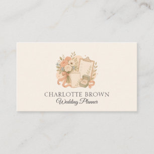 Wedding Planner Bridal Event Coordination Ceremony Business Card