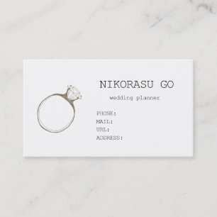 WEDDING PLANNER BUSINESS CARD