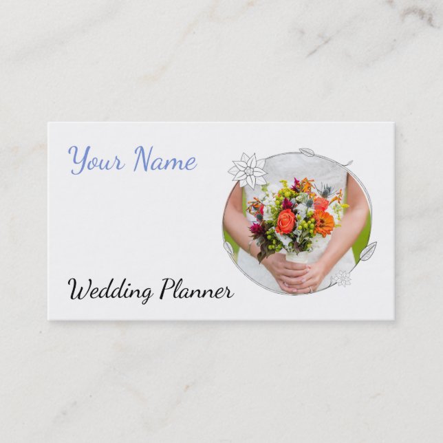 Wedding Planner Business card (Front)