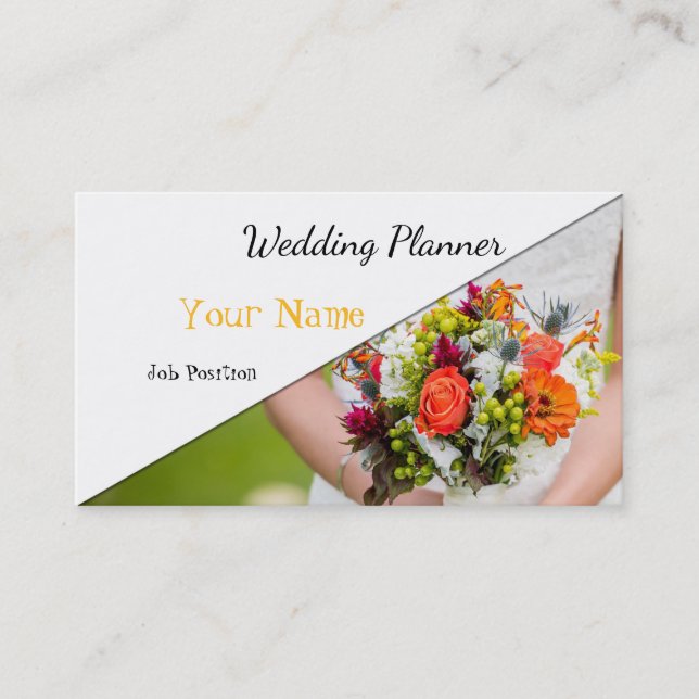 Wedding Planner Business card (Front)