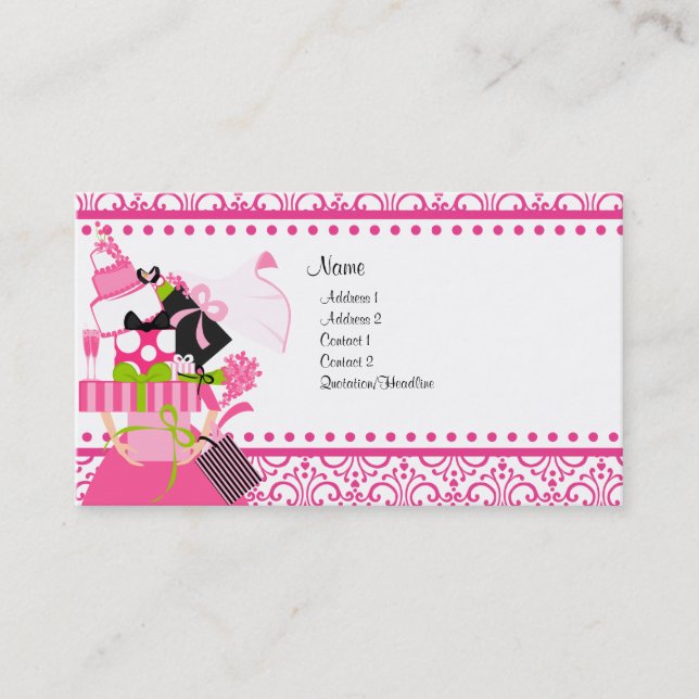 Wedding Planner Business Card (Front)