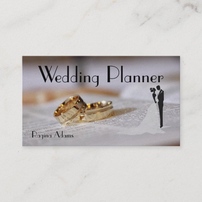 Wedding Planner Business Card (Front)