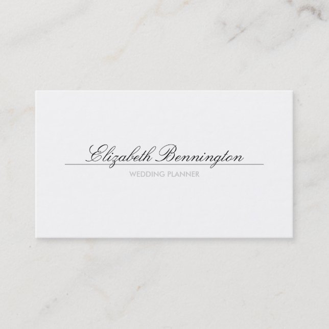 Wedding Planner Business Card (Front)