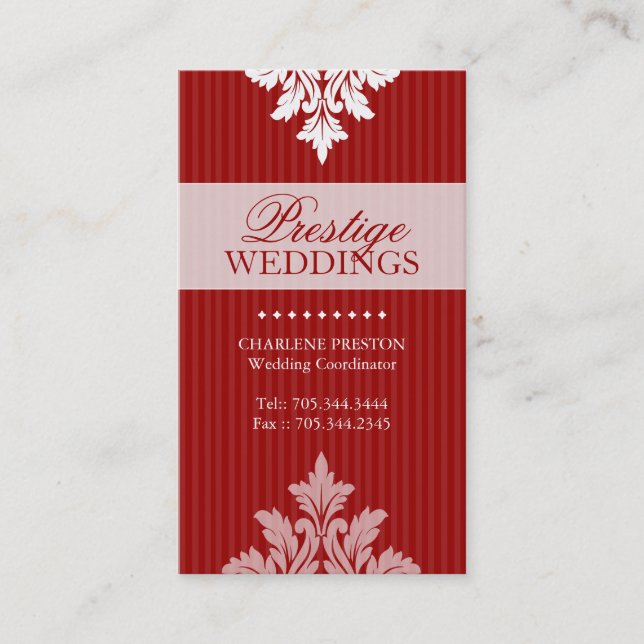 WEDDING PLANNER BUSINESS CARD (Front)