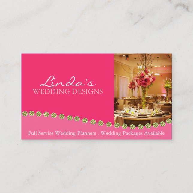 Wedding Planner - Business Card (Front)