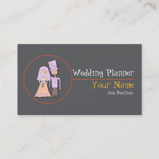 Wedding Planner Business card (Front)