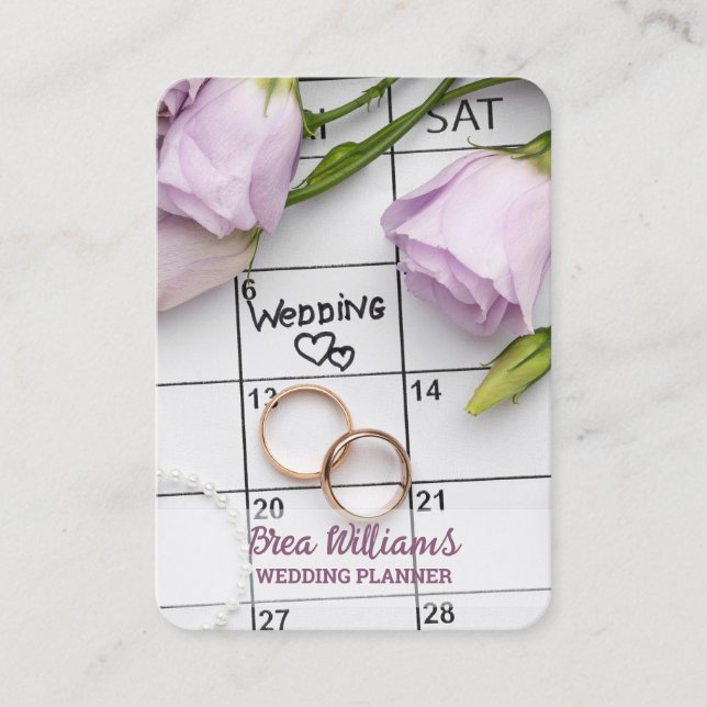 Wedding Planner Business Card (Front)