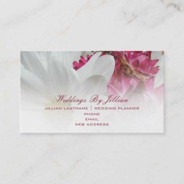 Wedding Planner Business Card (Front)