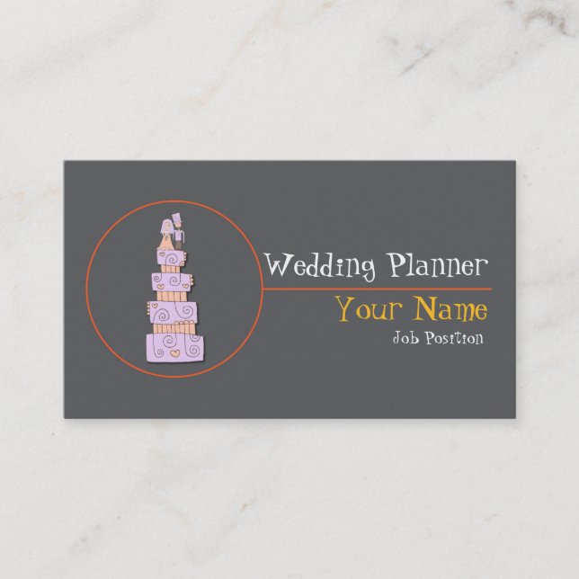 Wedding Planner Business card (Front)