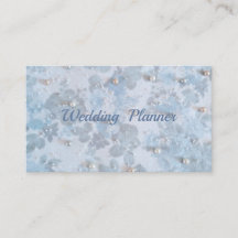 Wedding planner business card with pearls