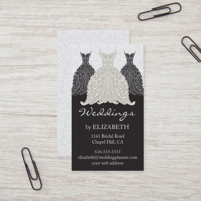 Wedding Planner Business Cards (Front/Back In Situ)