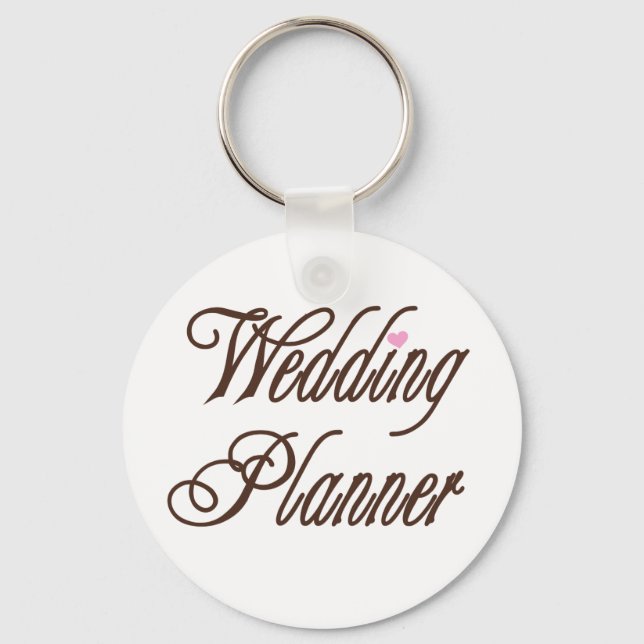 Wedding Planner Classy Browns Key Ring (Front)