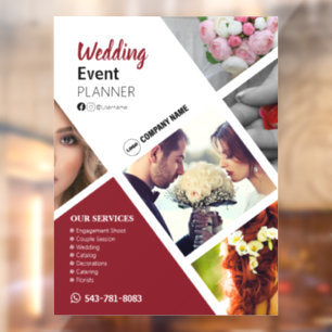 Wedding Planner Custom Window Cling