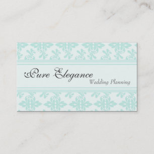 Wedding Planner Damask Filigree Business Card