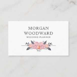 Wedding Planner Floral Business Card