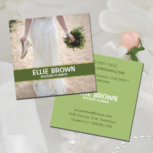Wedding Planner, Florist   Square Business Card