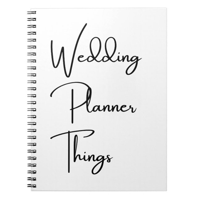 Wedding Planner Gift,Wedding Planner  , Weddin Notebook (Front)