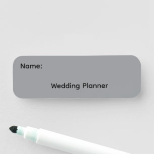 Wedding Planner Magnetic Name Tag