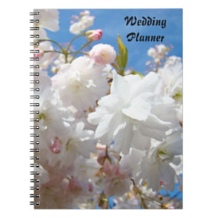 Wedding Planner notebook White blossoms Flowers